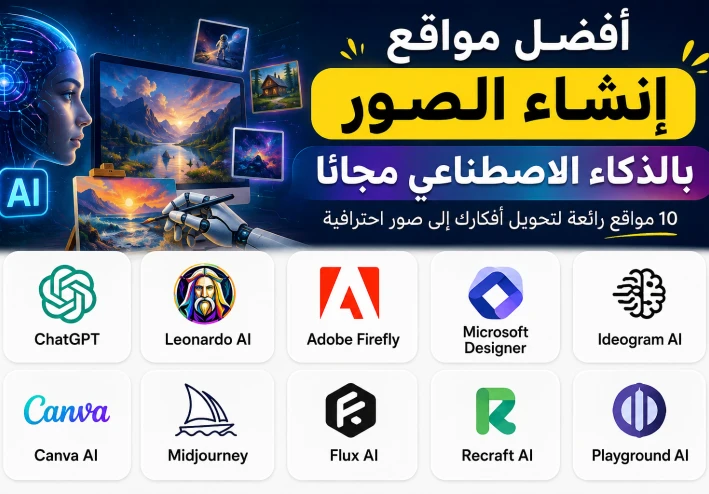 أفضل مواقع إنشاء الصور بالذكاء الاصطناعي مجانًا