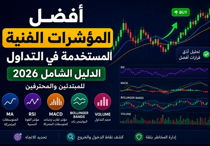 أفضل المؤشرات الفنية المستخدمة في التداول