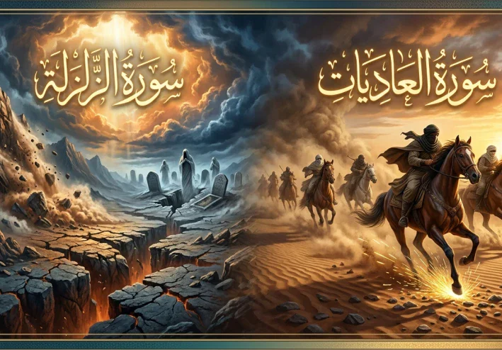 تفسير سورتي الزلزلة والعاديات