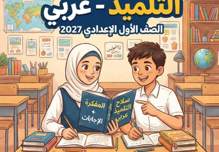 📓 تحميل ملحق سلاح التلميذ عربي الصف الأول الإعدادي 2027 PDF (المفكرة + الإجابات) أحدث نسخة كاملة برابط مباشر