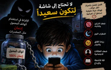 إدمان الأطفال على الهواتف المحمولة : ظاهرة مفزعة ،احذروا!