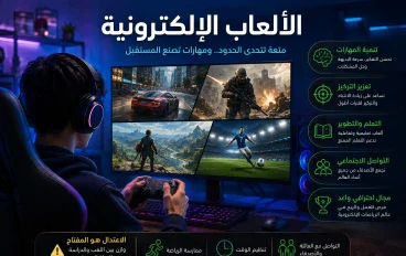 عرف على فوائد وأضرار الألعاب الإلكترونية، وأشهر أنواعها، وتأثيرها على الصحة والتعليم والرياضات الإلكترونية، مع نصائح لتحقيق التوازن والاستفادة منها.