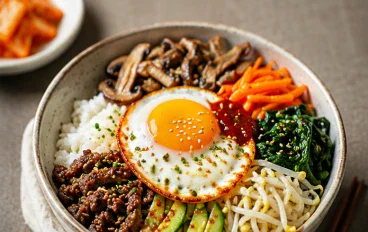  وصفة البيبيمباب الكوري.. طبق كوري سهل ولذيذ يمكنك تحضيره في المنزل///Bibimbap (Korean Mixed Rice Bowl)