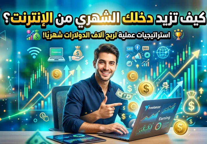 كيف تزيد دخلك الشهري من الإنترنت؟