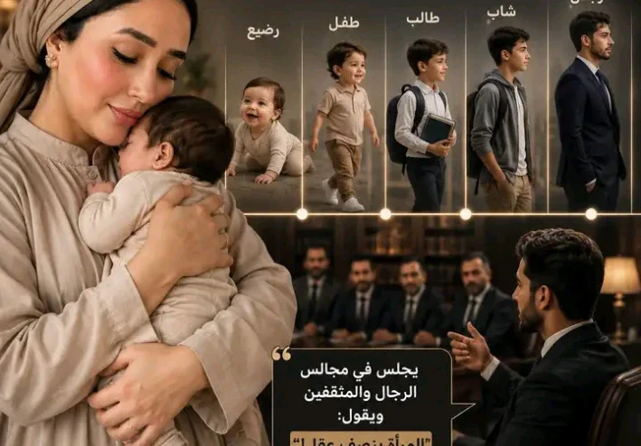 بين حضن الامان وغرور الايام : رحلة الانسان من قطرة الحنان الي قمة الجحود