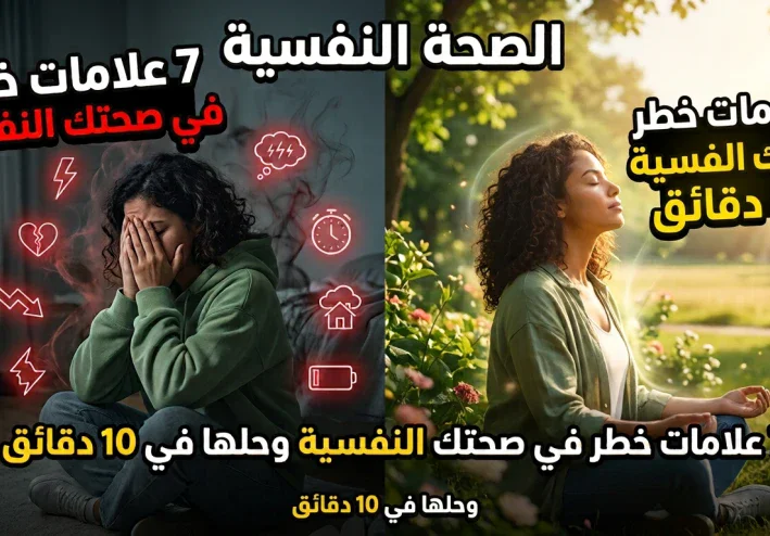 " تعبت من جواك ؟ 7  علامات خطر في صحتك النفسيه وحلها في 10 دقايق "