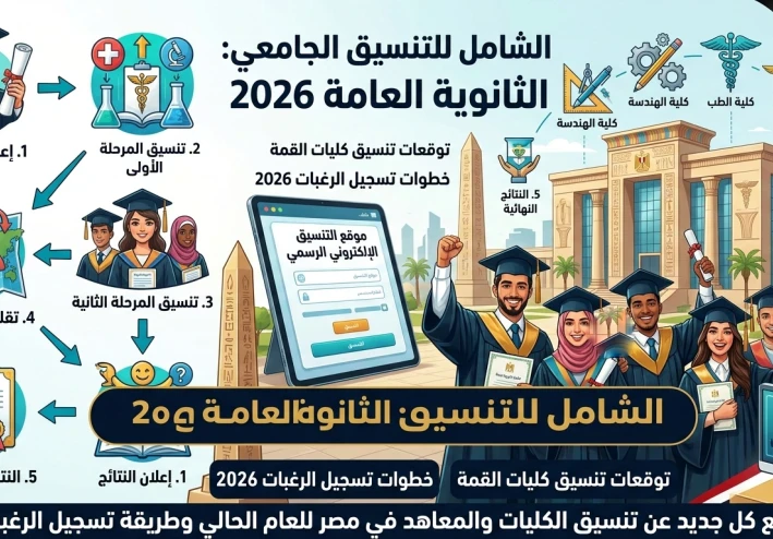 حصريا ! تنسيق الثانوية العامة 2026/2027