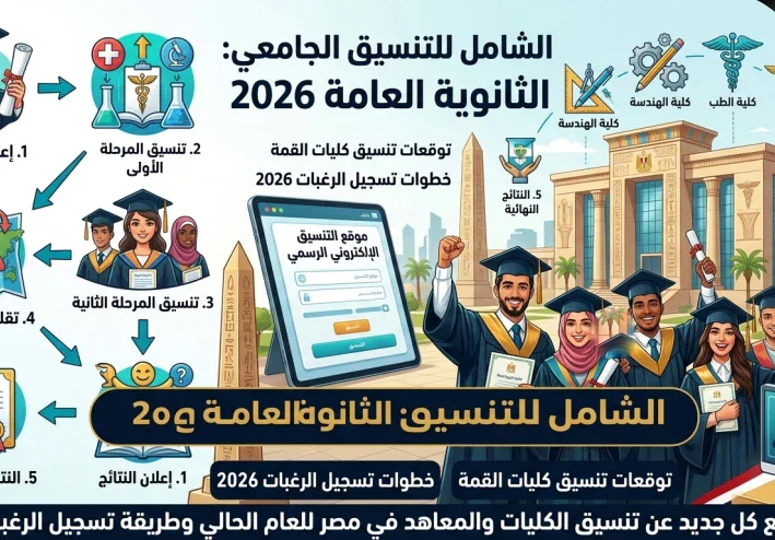 حصريا ! تنسيق الثانوية العامة 2026/2027