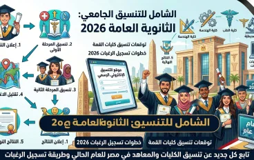 حصريا ! تنسيق الثانوية العامة 2026/2027