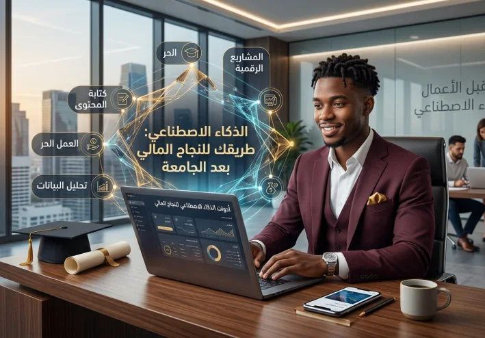 فوائد الذكاء الاصطناعي في تحقيق الدخل بعد التخرج الجامعي