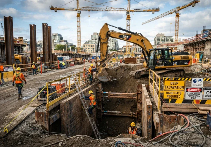 أعمال الحفر (Excavation Work): المخاطر وإجراءات السلامة وأفضل الممارسات في مواقع العمل