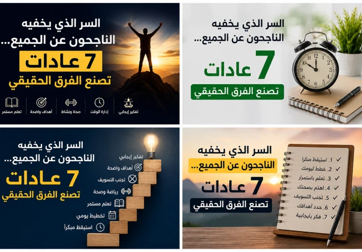 السر الذي يخفيه الناجحون عن الجميع... 7 عادات تصنع الفرق الحقيقي