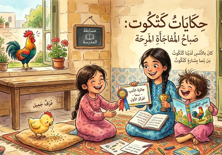​حكاية الكتكوت العجيب: كيف تحوّل حزن "ضحى" إلى قصيدة فائزة؟ | قصص أطفال ملهمة