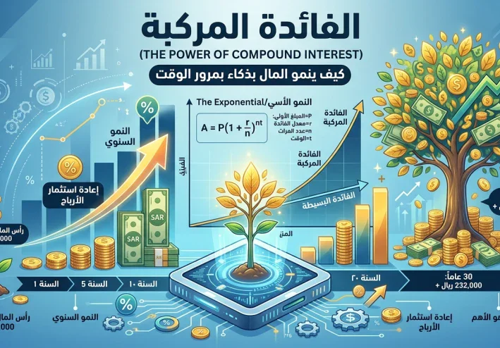 قوة الفائدة المركبة: كيف تبني ثروة مستدامة بمبالغ صغيرة؟