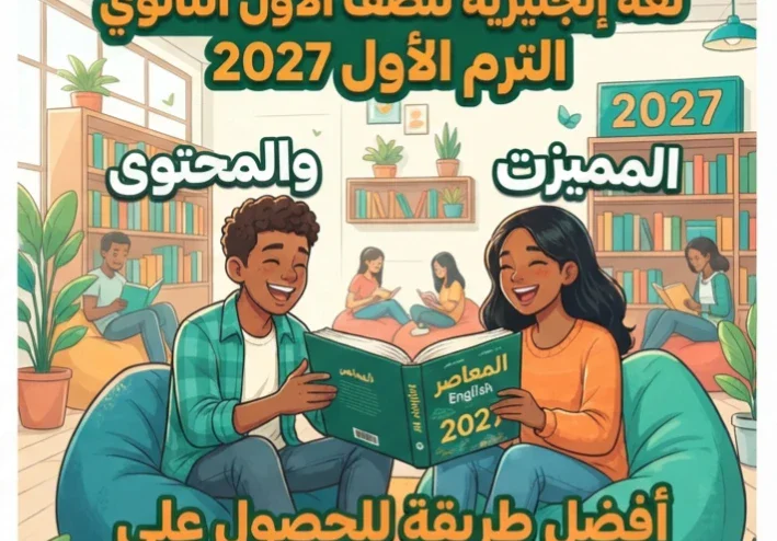 📚 تحميل كتاب المعاصر لغة إنجليزية للصف الأول الثانوي الترم الأول 2027 | المميزات والمحتوى وأفضل طريقة للحصول على النسخة الأصلية