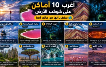 أغرب 10 أماكن على كوكب الأرض ستظن أنها من عالم آخر