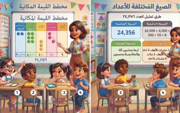 "اكتشاف عالم الأعداد الكبيرة وتطبيقات القيمة المكانية"