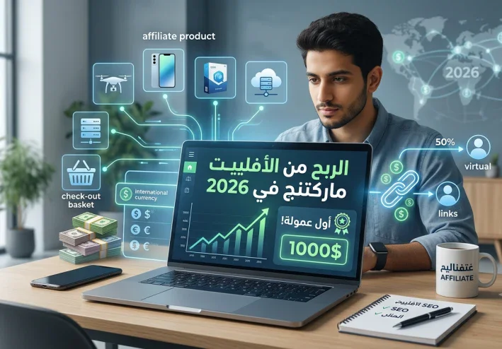 الربح من الأفلييت ماركتنج في 2026: دليل عملي للمبتدئين لتحقيق أول عمولة