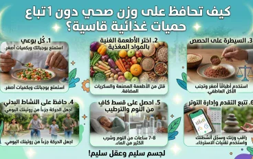 كيف تحافظ على وزن صحي دون اتباع حميات غذائية قاسية؟