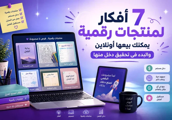 7 أفكار لمنتجات رقمية يمكنك بيعها أونلاين والبدء في تحقيق دخل منها