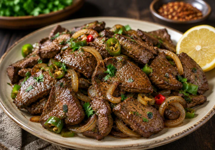 طريقة عمل الكبدة الاسكندراني في المنزل مثل المطاعم