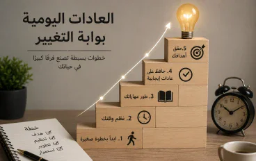 «من العادات الصغيرة إلى الإنجازات الكبيرة: خطوات نحو حياة أفضل»