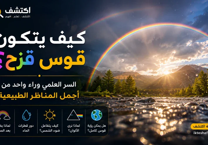 كيف يتكون قوس قزح؟ السر العلمي وراء واحد من أجمل المناظر الطبيعية