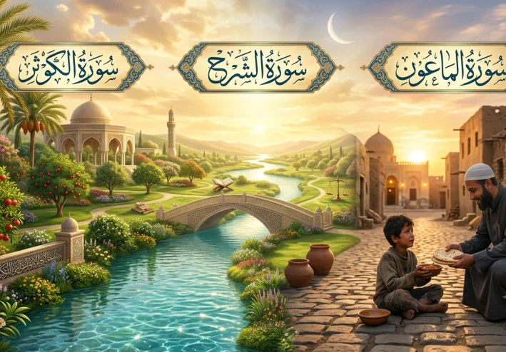 تفسير سورة قريش وسورة الماعون وسورة الكوثر
