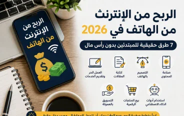 📱 الربح من الإنترنت من الهاتف في 2026: 7 طرق حقيقية للمبتدئين بدون رأس مال
