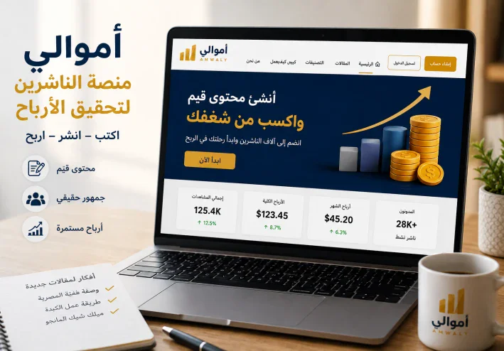 طريقة التسجيل في المنصة اموالي وكتابة اول مقال خطوة بخطوة