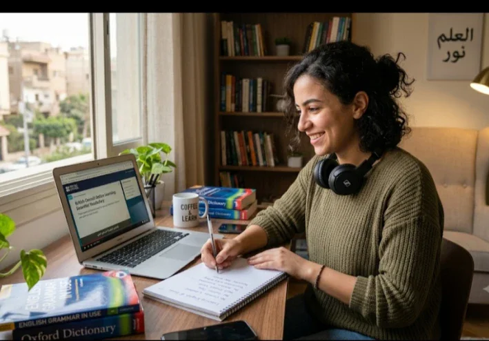 كيف تتعلم الإنجليزية من المنزل بدون كورسات؟ خطة عملية من الصفر إلى الطلاقة