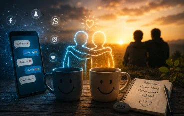 الصداقة الإلكترونية بين الوهم والواقع 