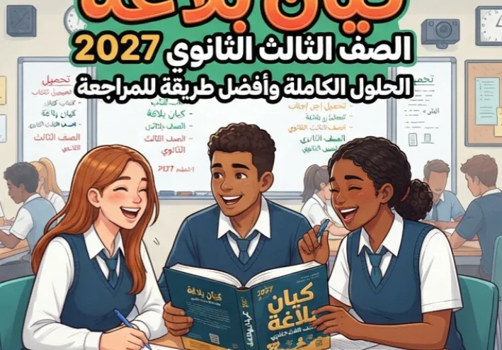 📚 تحميل إجابات كتاب كيان بلاغة الصف الثالث الثانوي 2027 PDF.. الحلول الكاملة وأفضل طريقة للمراجعة