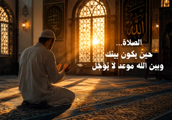 الصلاة… حين يكون بينك وبين الله موعد لا يُؤجَّل