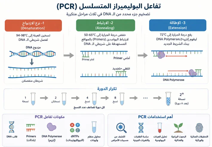 تقنية PCR: ما هي وكيف تعمل وما أهم استخداماتها؟