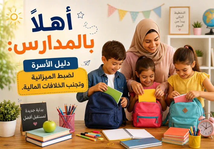 أهلاً بالمدارس: دليل الأسرة لضبط الميزانية وتجنب الخلافات المالية