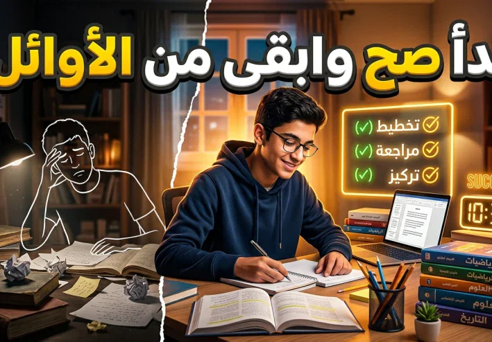 إزاي تبدأ الدراسة صح وتبقى من أقوى الطلاب؟ 7 خطوات هتغيّر مستواك
