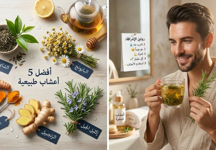 أفضل 5 أعشاب سحرية لبشرة مشرقة وجسم حيوي