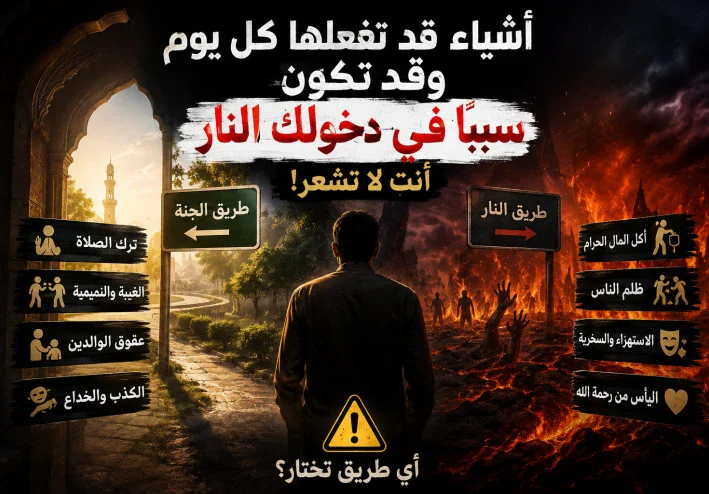 أشياء قد تفعلها تكون سبب دخولك النار وأنت لا تعلم