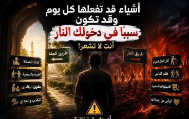 أشياء قد تفعلها تكون سبب دخولك النار وأنت لا تعلم 