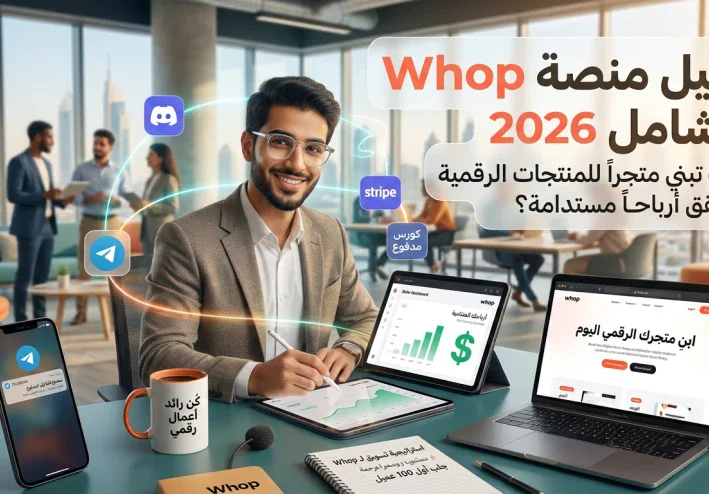 دليل منصة Whop الشامل 2026: كيف تبني متجراً للمنتجات الرقمية وتُحقق أرباحاً مستدامة؟