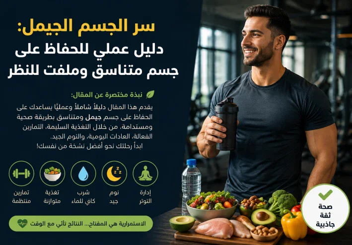 **أزاى تحافظ على جسم جميل ومتناسق؟ دليلك العملي لصحة وجاذبية تدوم**