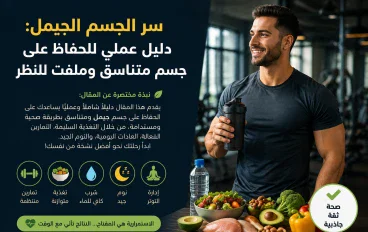 **أزاى تحافظ على جسم جميل ومتناسق؟ دليلك العملي لصحة وجاذبية تدوم**