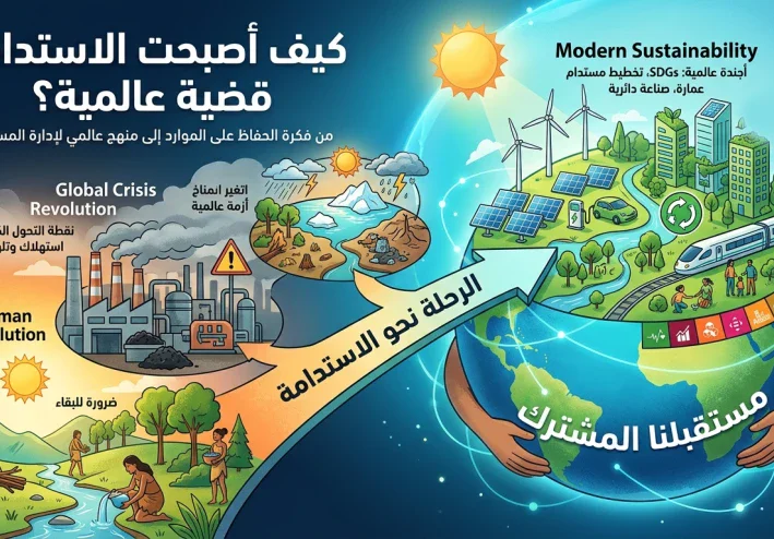 كيف أصبحت الاستدامة قضية عالمية؟ من فكرة الحفاظ على الموارد إلى منهج عالمي لإدارة المستقبل