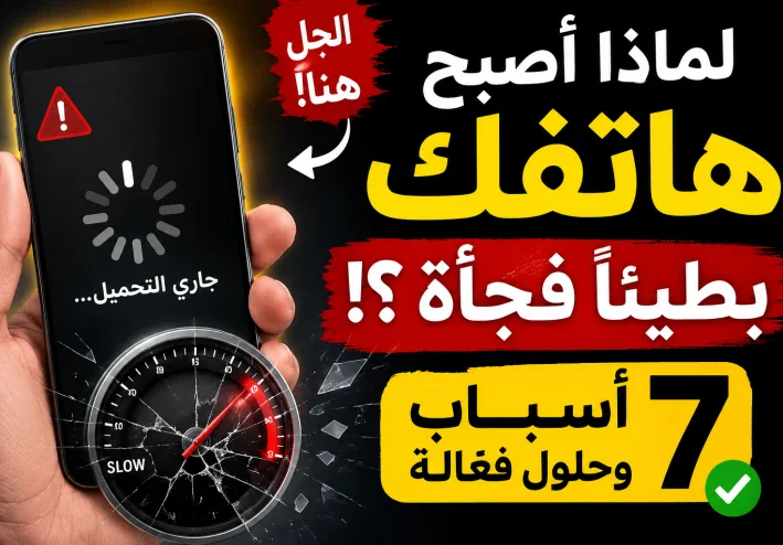 📱 لماذا أصبح هاتفك بطيئًا فجأة؟ 7 أسباب وحلول يمكنك تجربتها الآن
