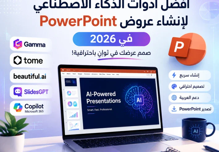 أفضل أدوات الذكاء الاصطناعي لإنشاء عروض PowerPoint في 2026