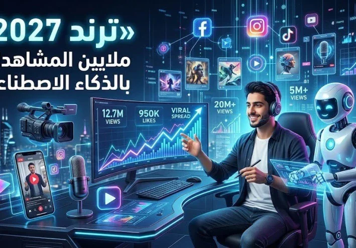 ترند المحتوي 2027 :  كيف تصنع محتوى بالذكاء الاصطناعي يحقق ملايين المشاهدات على السوشيال ميديا