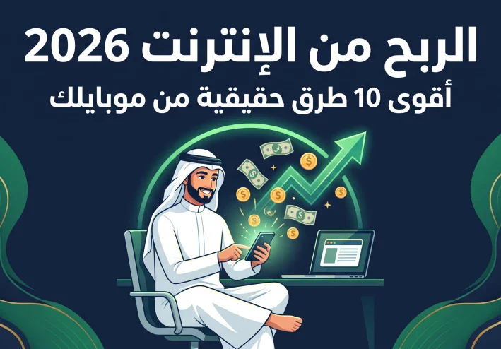 الربح من الإنترنت 2026: دليل شامل لأشهر 10 مجالات لتحقيق دخل إضافي من هاتفك — بواقعية وبدون وعود وهمية