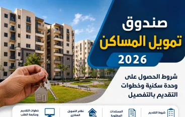 صندوق تمويل المساكن 2026.. شروط الحصول على وحدة سكنية وخطوات التقديم بالتفصيل