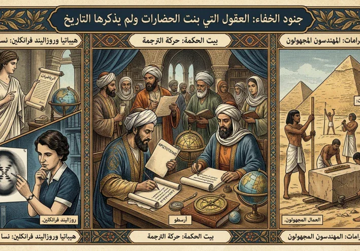 جنود الخفاء: العقول التي بنت الحضارات ولم يذكرها التاريخ
